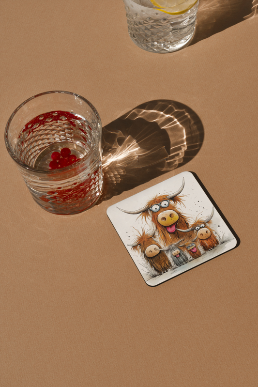 Cow-medy Central Coaster/ Coaster Set