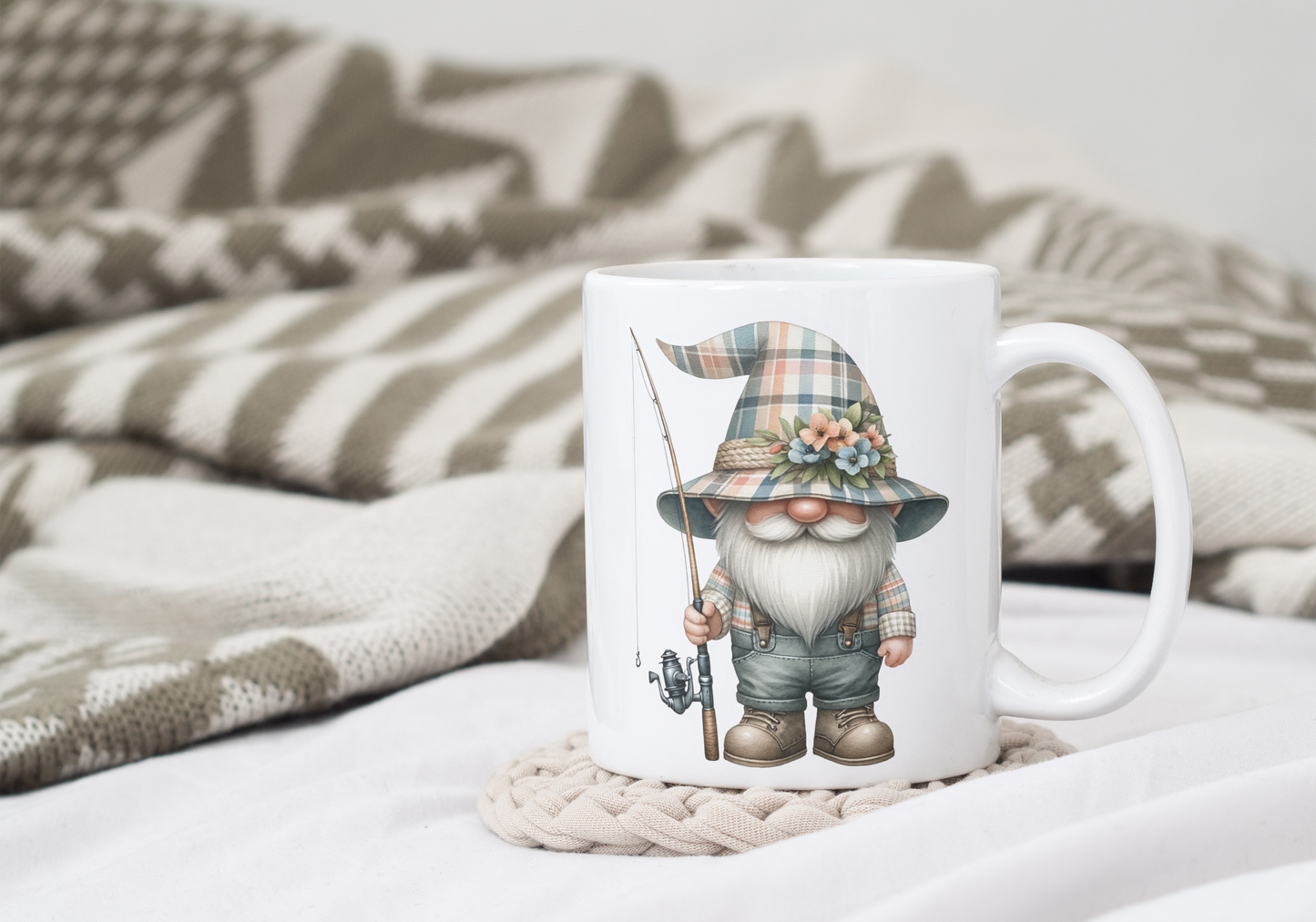 Gnome Angler Father's Day Mug